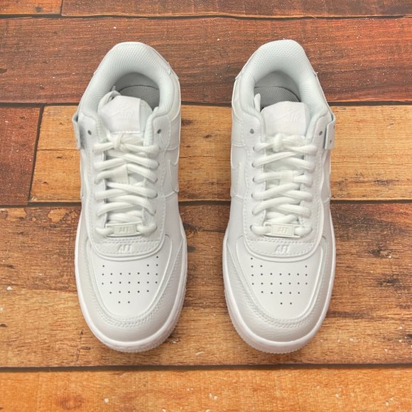Nike Women's Air Force 1 Shadow (Triple White) - Picture 3 of 10